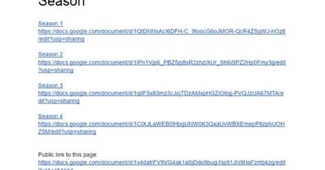 List of episode transcripts .